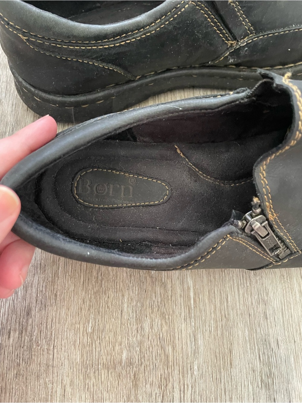 Born Black Leather Slip-On Mules - Picture 6 of 7
